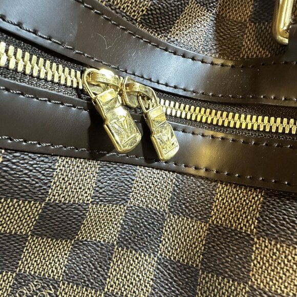 Damier Eole 60 2-Wheel Boston Bag Carry Bag Travel Bag Brown - Picture 13 of 14